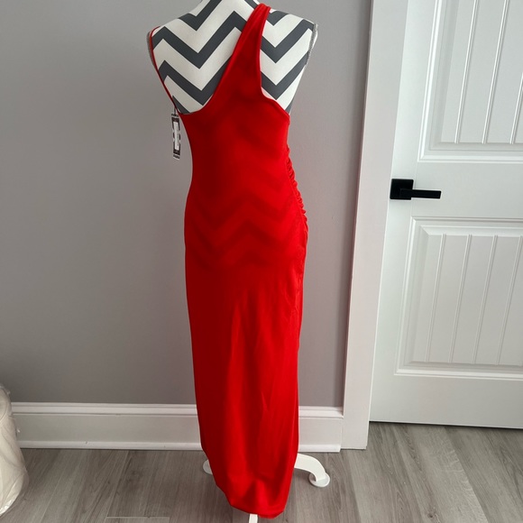 One shoulder maxi dress with split  Brand New! - Picture 3 of 6